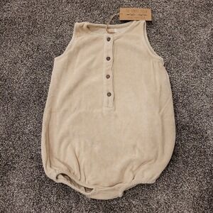 The Simple Folk The Journey Romper ECRU Size 4-5 Years Cotton Blend
